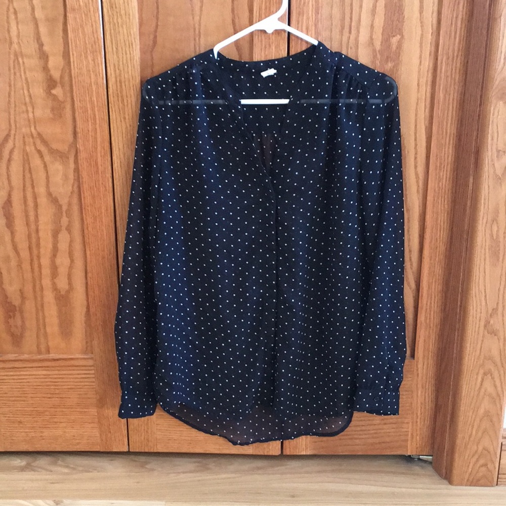 Black Polka Dot Blouse